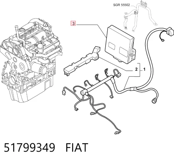  51799349 Fiat/Alfa/Lancia