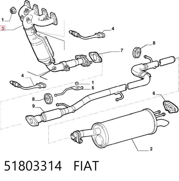Катализатор Fiat Albea 172