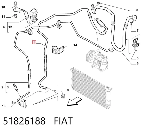  51826188 Fiat/Alfa/Lancia