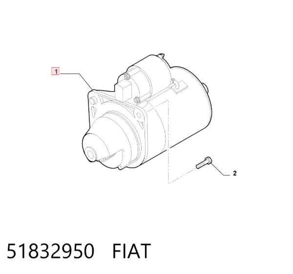 Стартер 51832950 Fiat/Alfa/Lancia