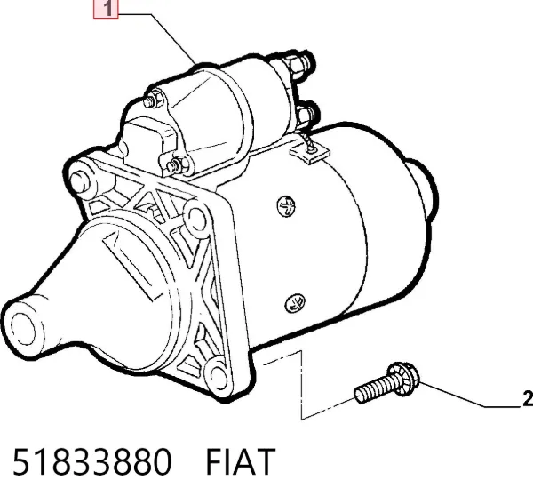 Стартер 51833880 Fiat/Alfa/Lancia