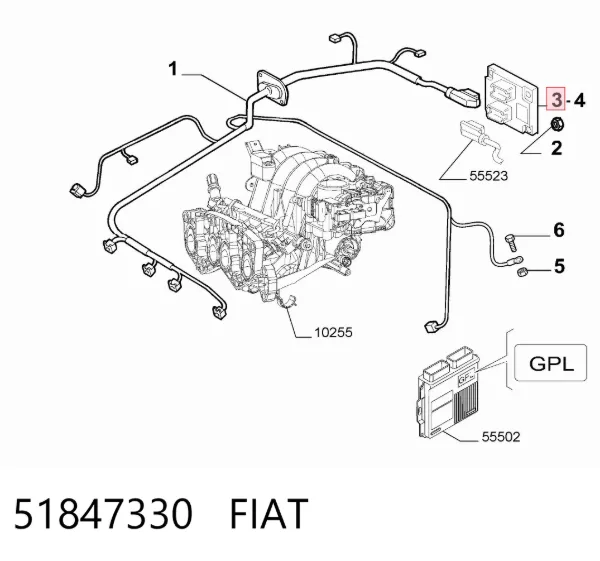  51847330 Fiat/Alfa/Lancia