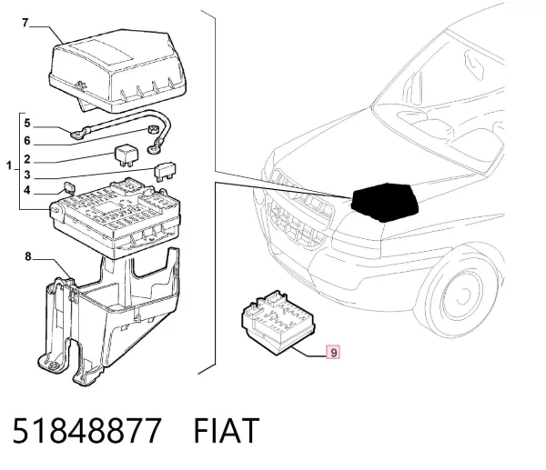  51848877 Fiat/Alfa/Lancia