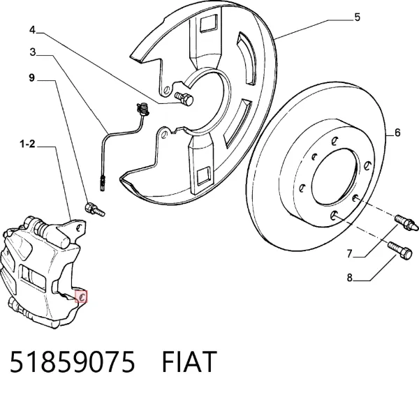 Передние тормозные диски 51859075 Fiat/Alfa/Lancia