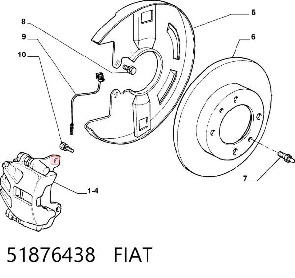 Тормозные диски 51876438 Fiat/Alfa/Lancia