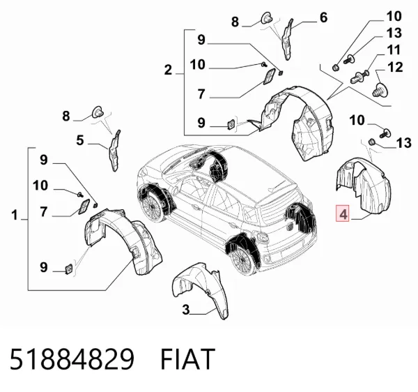  51884829 Fiat/Alfa/Lancia