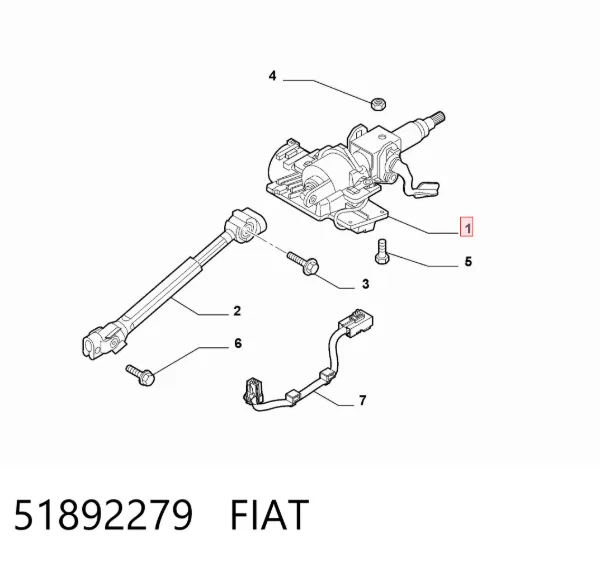 Рулевая колонка 51892279 Fiat/Alfa/Lancia