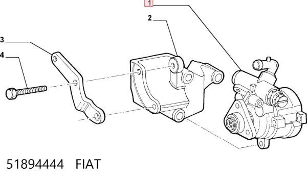 Насос ГУР 51894444 Fiat/Alfa/Lancia