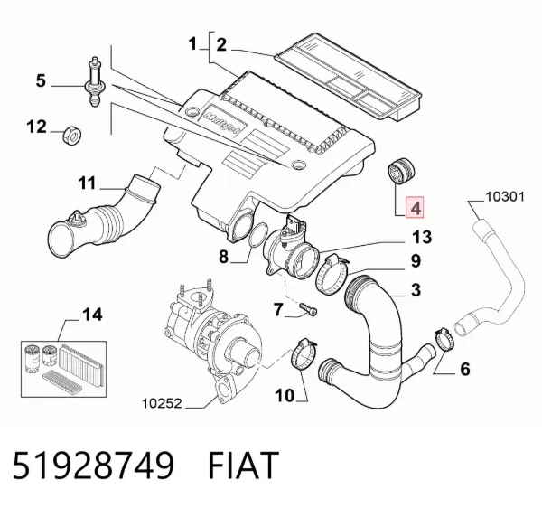  51928749 Fiat/Alfa/Lancia