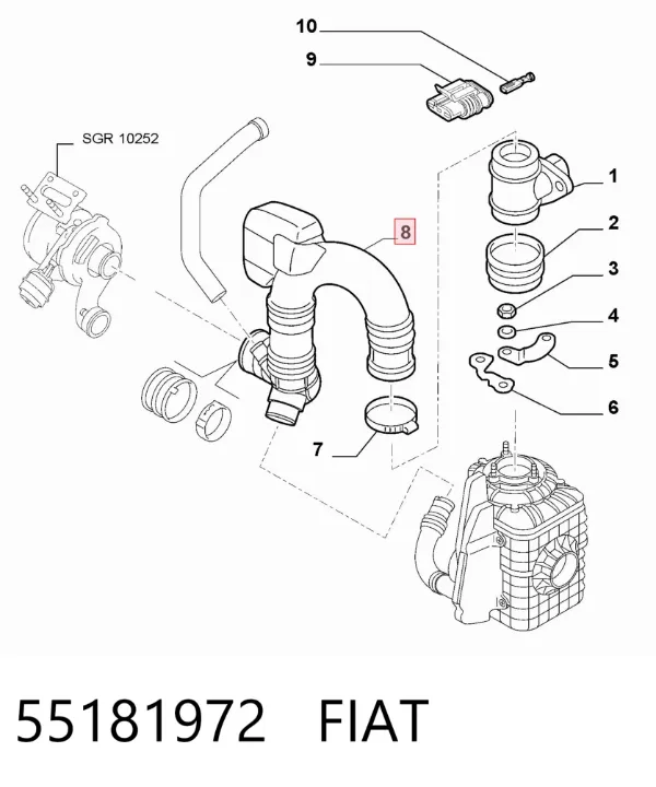  55181972 Fiat/Alfa/Lancia