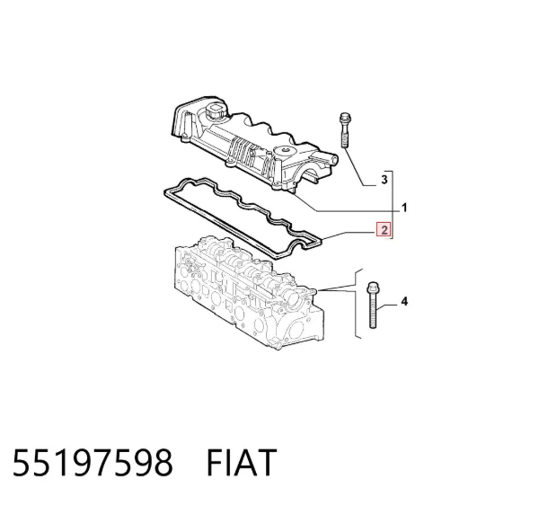 Прокладка клапанной крышки 55197598 Fiat/Alfa/Lancia