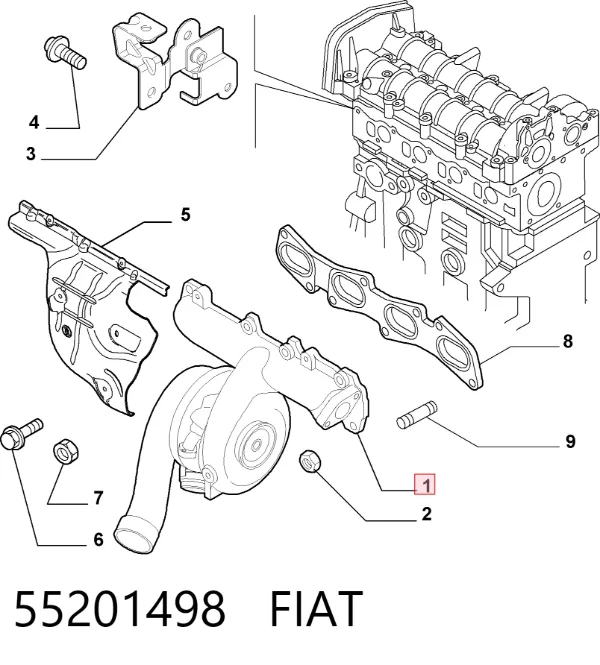 Турбина 55201498 Fiat/Alfa/Lancia