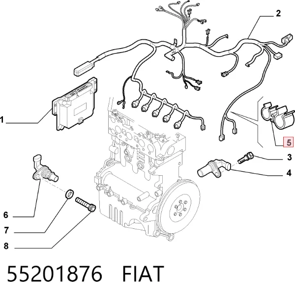 Датчик распредвала 55201876 Fiat/Alfa/Lancia