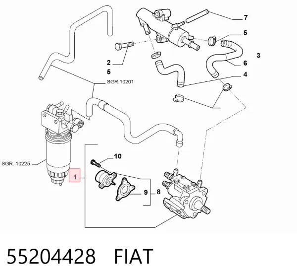 ТНВД 55204428 Fiat/Alfa/Lancia