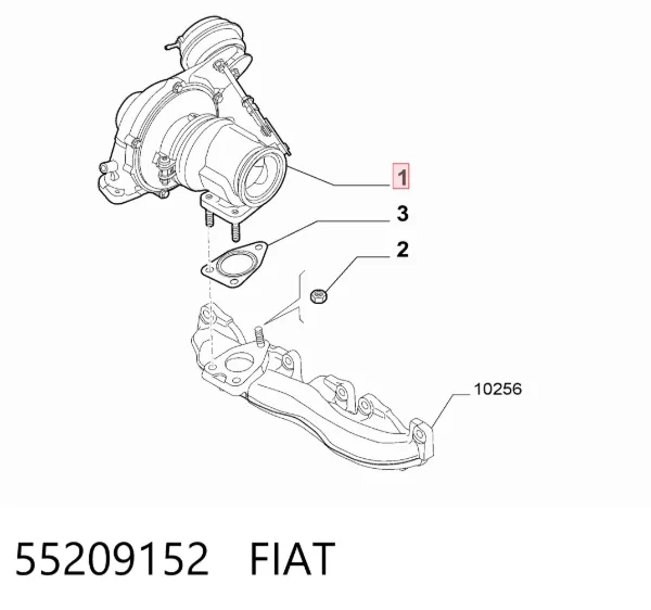 Турбина 55209152 Fiat/Alfa/Lancia
