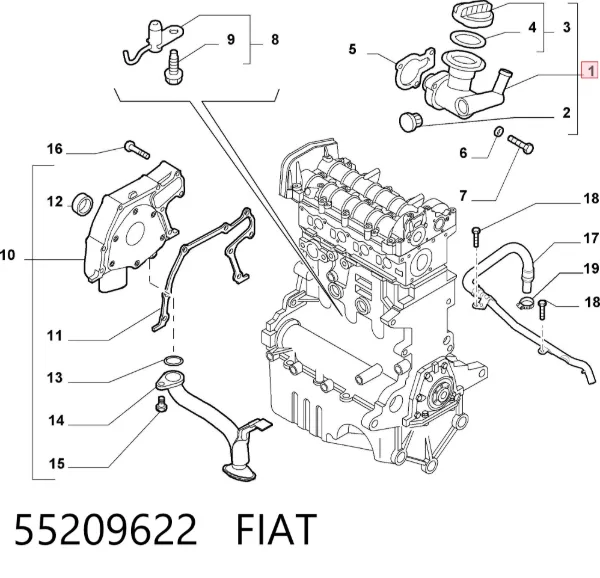  55209622 Fiat/Alfa/Lancia