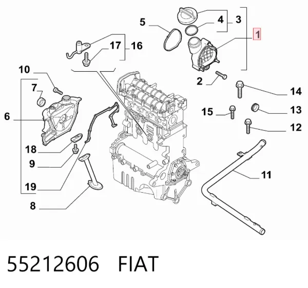  55212606 Fiat/Alfa/Lancia