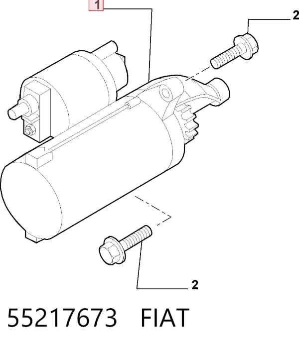 Стартер 55217673 Fiat/Alfa/Lancia