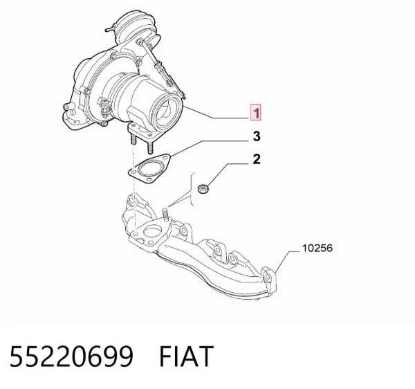 Турбина 55220699 Fiat/Alfa/Lancia