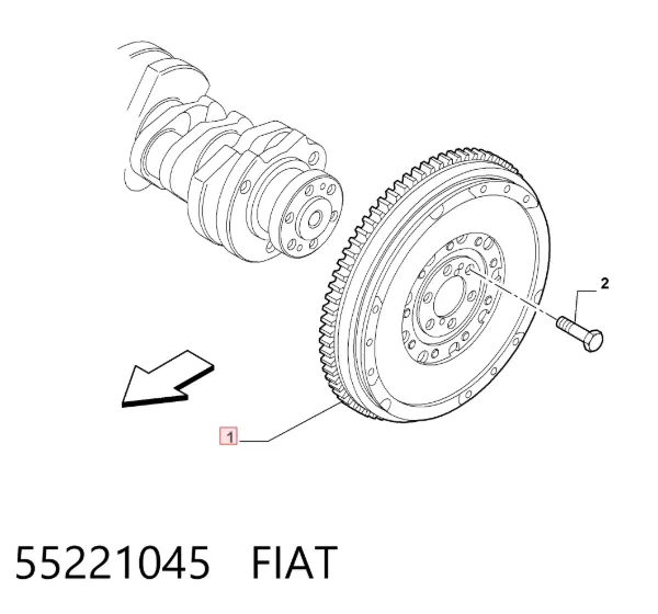 Маховик 55221045 Fiat/Alfa/Lancia