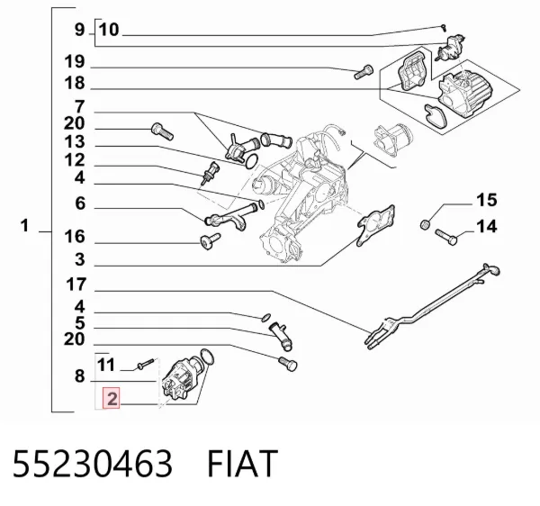  55230463 Fiat/Alfa/Lancia