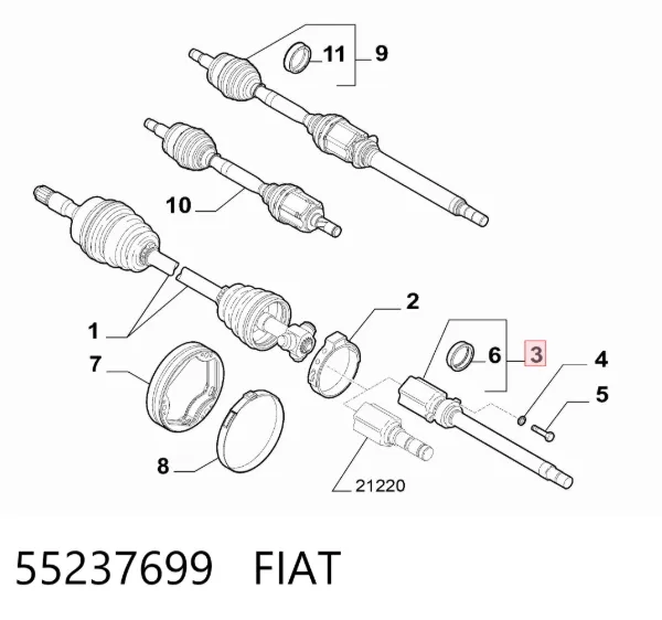  55237699 Fiat/Alfa/Lancia
