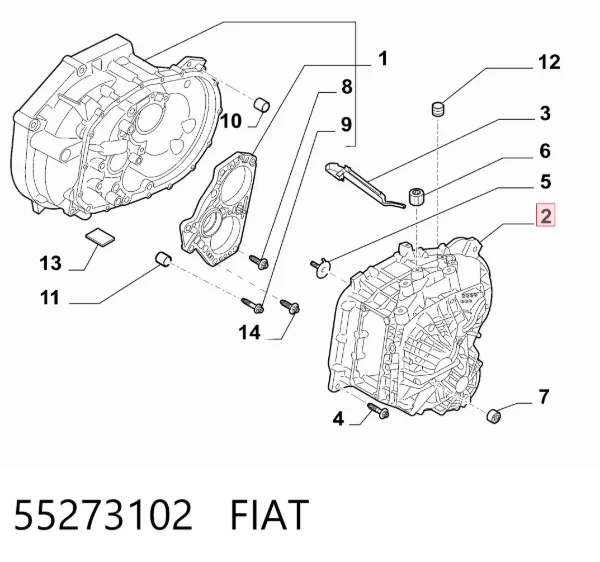 КПП 55273102 Fiat/Alfa/Lancia