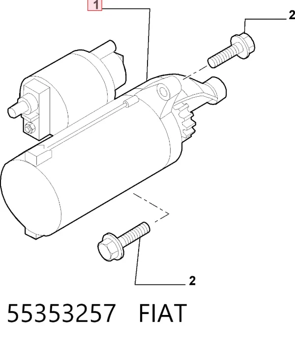 Стартер 55353257 Fiat/Alfa/Lancia