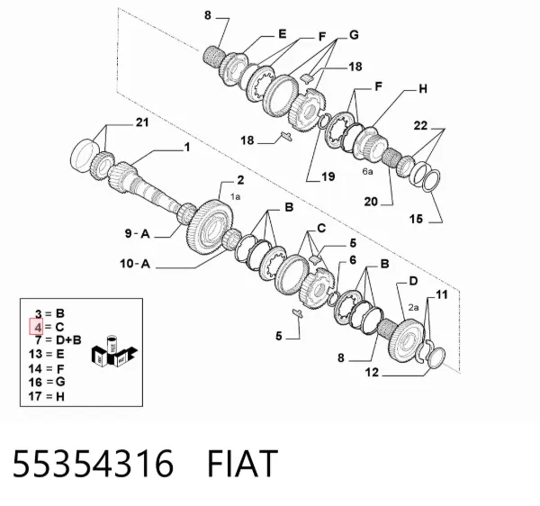  55354316 Fiat/Alfa/Lancia