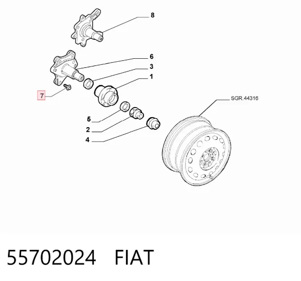  55702024 Fiat/Alfa/Lancia