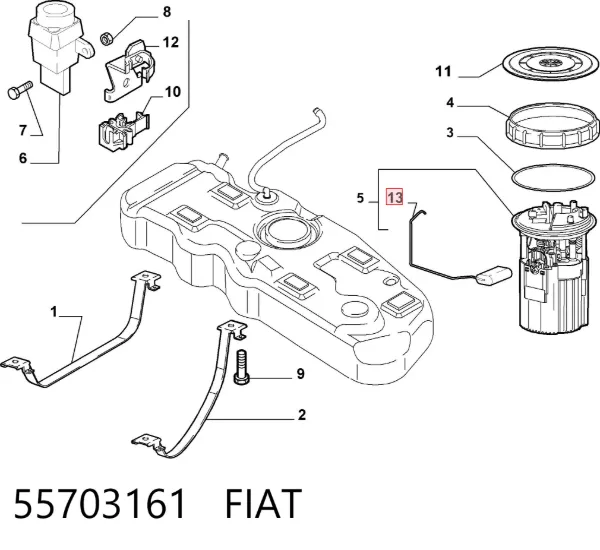 Датчик уровня топлива 55703161 Fiat/Alfa/Lancia