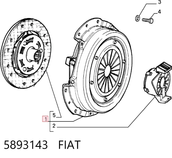 Сцепление 5893143 Fiat/Alfa/Lancia