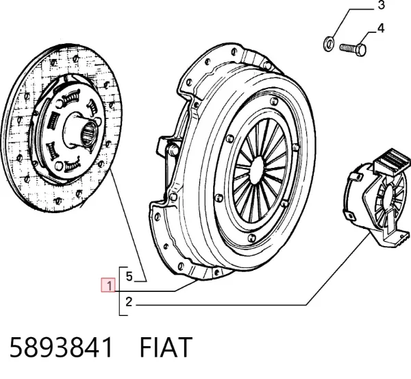 Сцепление 5893841 Fiat/Alfa/Lancia