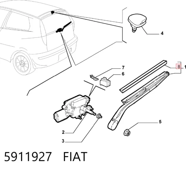 Щетки стеклоочистителя 5911927 Fiat/Alfa/Lancia