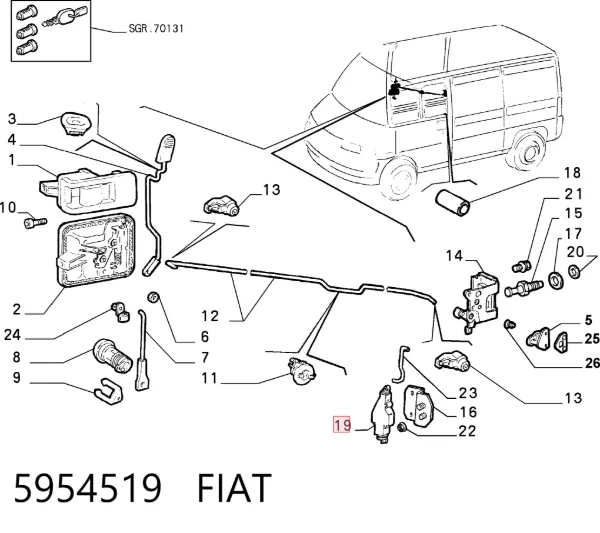  5954519 Fiat/Alfa/Lancia