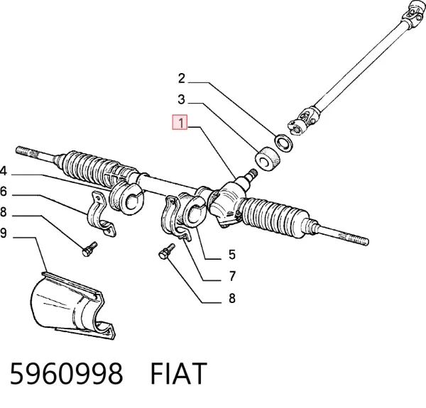 Рулевая рейка 5960998 Fiat/Alfa/Lancia