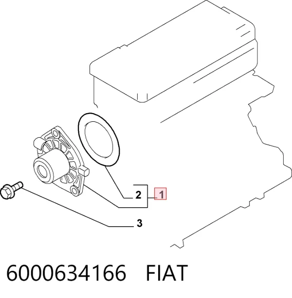 Помпа 6000634166 Fiat/Alfa/Lancia