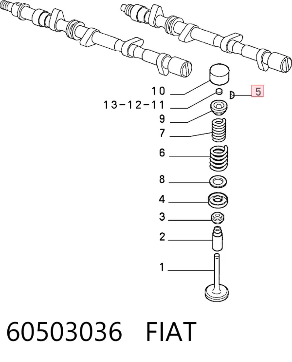 Сухарь клапана 60503036 Fiat/Alfa/Lancia
