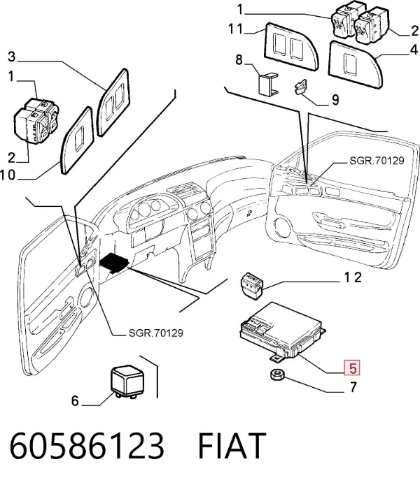  60586123 Fiat/Alfa/Lancia