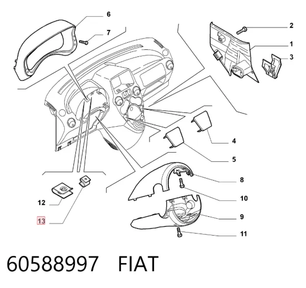  60588997 Fiat/Alfa/Lancia