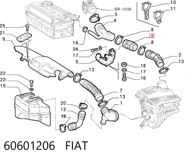 ДМРВ 60601206 Fiat/Alfa/Lancia
