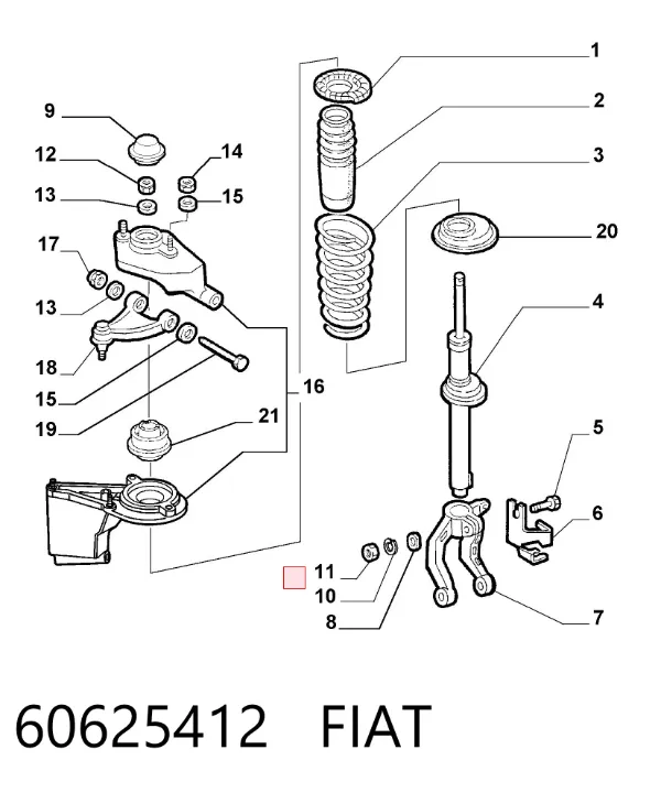  60625412 Fiat/Alfa/Lancia