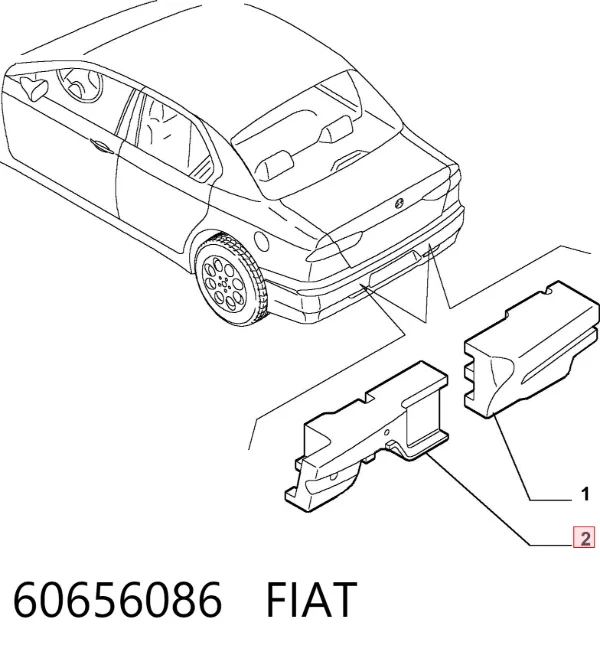 Усилитель заднего бампера Alfa Romeo 156 932