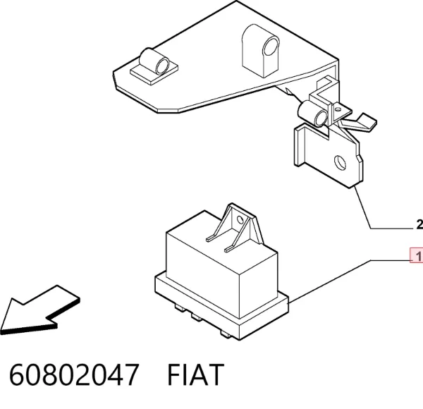 Реле свечей накала 60802047 Fiat/Alfa/Lancia