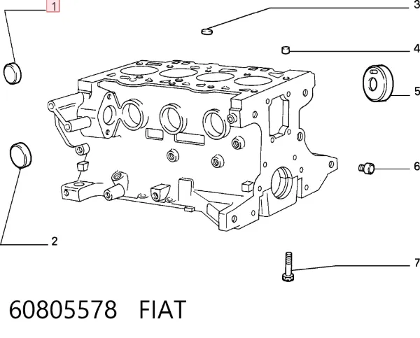 Заглушка ГБЦ 60805578 Fiat/Alfa/Lancia