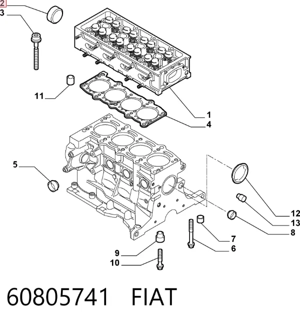 Заглушка ГБЦ 60805741 Fiat/Alfa/Lancia
