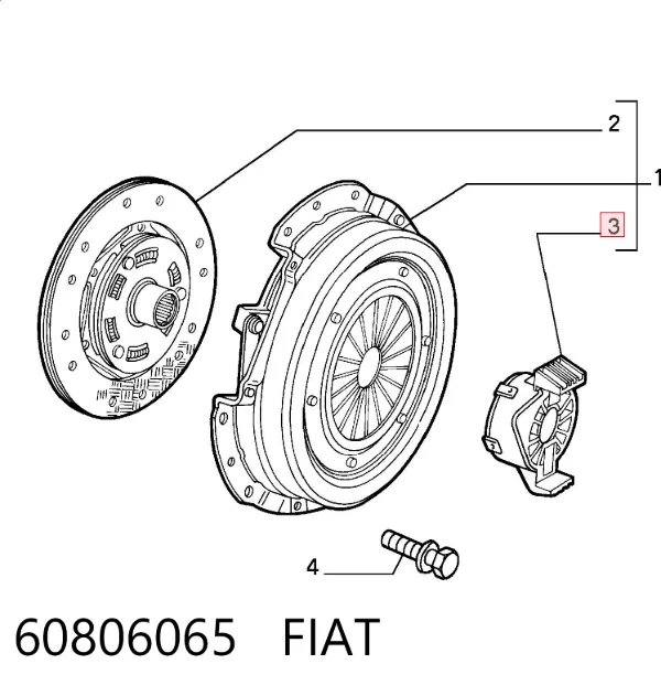 Выжимной подшипник 60806065 Fiat/Alfa/Lancia
