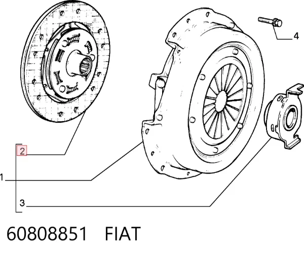 Диск сцепления 60808851 Fiat/Alfa/Lancia