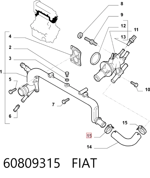  60809315 Fiat/Alfa/Lancia