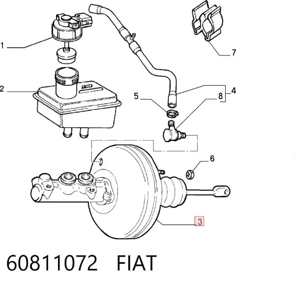 Клапан контроля давления воздуха в шине 60811072 Fiat/Alfa/Lancia